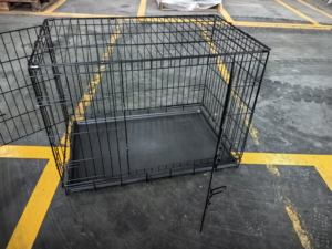 Fabriek Enkele Dubbele Deur Opvouwbare Roestvrijstalen Pet Pen Indoor Hondenkennels Hondenkrat Hondenkooi Bedraad - Product Image 3