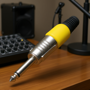 Conector Mono Jack de 6.3mm Amarillo, Conector Macho para Audio - Product Image 3