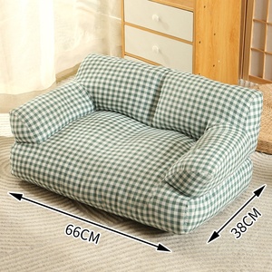 Coussin de couchage pour chat et <span class=keywords><strong>chien</strong></span> en dentelle avec rembourrage en coton PP, motif à carreaux, anti-déchirures, pour petits chiens et chats, toutes saisons - Product Image 6