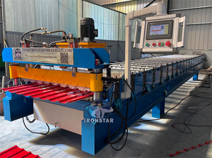 C8 C9 C10 C15 C18 C20 C21 C44 루핑 시트 만드는 기계 금속 루핑 롤 성형 기계 러시아 시장 - Product Image 2