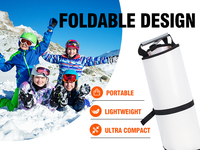 WOOWAVE Tapis de neige coloré à enrouler, tapis de snowboard flexible pour enfants, cadeau de Noël d'hiver parfait et amusement au parc à neige