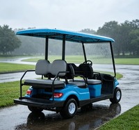 Carrito de Golf A617.4+2 de 6 Plazas, el Área del Asiento Trasero Puede Usarse para Sentar Pasajeros o para Estar de Pie Temporalmente