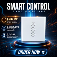 Interrupteur intelligent personnalisable WiFi basse tension ABS IP65 certifié CE pour la protection et le contrôle des circuits