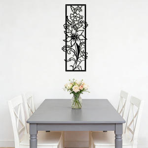 Décoration murale en métal floral moderne, nouvelle décoration murale en fer forgé, décoration murale extérieure, décoration <span class=keywords><strong>de</strong></span> <span class=keywords><strong>rebord</strong></span> <span class=keywords><strong>de</strong></span> fenêtre - Product Image 4