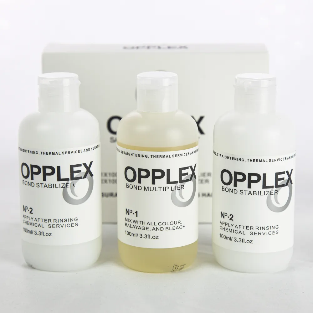 Kit di trattamento per uso professionale del salone opplex di marca privata OEM 1 2 No 3 riparazione del miglior trattamento dei capelli alla cheratina al collagene