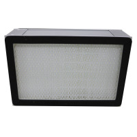 Filtre à air pour panneau HVAC à plis profonds en fibre de verre avec cadre en aluminium pour salle blanche et unité de traitement d'air (UTA)