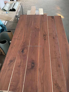 3 Mm Top Nằm Tự Nhiên Óc Chó Gỗ Cứng Sàn Tay Scraed Bề Mặt Màu Đen Óc Chó Thiết Kế Sàn Gỗ - Product Image 3