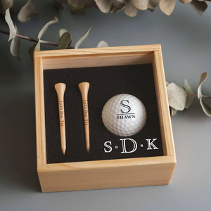 Coffret cadeau de golf <span class=keywords><strong>en</strong></span> <span class=keywords><strong>bois</strong></span> pour golfeur coffret cadeau de golf personnalisé avec balles de golf tees anniversaire couvercle acrylique boîte souvenir <span class=keywords><strong>en</strong></span> <span class=keywords><strong>bois</strong></span> - Product Image 4