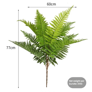 Follaje Decorativo Premium de 30.3 Pulgadas con Textura Audaz de Vegetación <span class=keywords><strong>Tropical</strong></span>, 12 Hojas de Helecho Grandes para Instalaciones con Temática <span class=keywords><strong>Tropical</strong></span> - Product Image 5