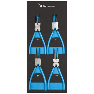 Industrial 9Inch Multi-Functional Retaining Ring <b>Pliers</b> TC7006 4pcs Snap Ring <b>Pliers</b> <b>Set</b> - Product Image 5