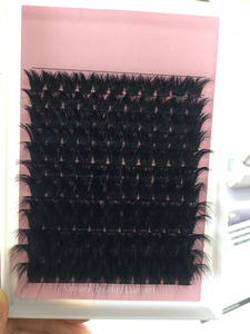 Bán buôn Fluffy Faux Mink cụm Lash CD Curl khối lượng Fox mềm cá nhân mở rộng bán buôn DIY cụm Lash cụm khay - Product Image 2