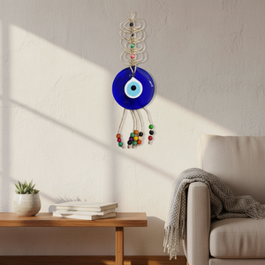 Evil Eye Macrame Ornament Creative and Novel Home Decoration (32x10cm) - Product Image 3