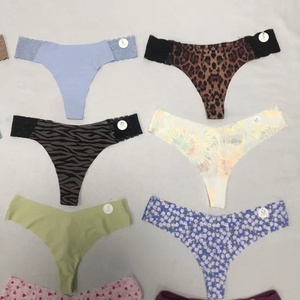 Intimo per ragazze <span class=keywords><strong>bianco</strong></span> Sexy 100% <span class=keywords><strong>cotone</strong></span> <span class=keywords><strong>perizoma</strong></span> tinta unita vita bassa slip senza cuciture mutandine di pizzo <span class=keywords><strong>perizoma</strong></span> per le donne-P - Product Image 4