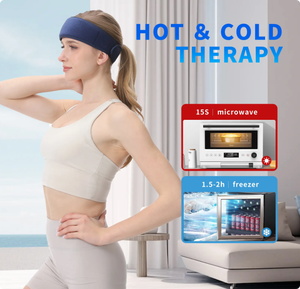 Nuovo arrivo Multi-Purpose <span class=keywords><strong>Gel</strong></span> Cold Pack cappello maschera fascia per il collo avvolgente per le proprietà di raffreddamento di sollievo dal mal di testa impacchi caldi e freddi - Product Image 2