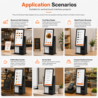 Kiosque en libre-service commercial de 15,6 pouces avec écran tactile interactif Android, distributeur de billets pour hôtel, cinéma, hôpital