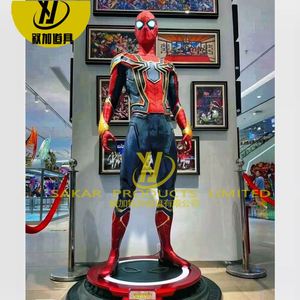 Statua di Spider-Man in Resina a Grandezza Naturale Personalizzata, Scultura di Personaggio dei Cartoni Animati in Fibra di Vetro, Decorazione da Giardino - Product Image 5