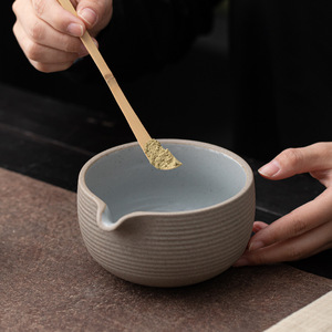 Ensemble de Cérémonie du Thé Matcha Style Ancien Naturel pour Usage Domestique – <span class=keywords><strong>Bol</strong></span> et Fouet en Céramique Kung Fu avec Support – Inspiré de la Dynastie Song - Product Image 5