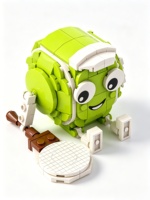 Kit de construction de briques de tennis en plastique ABS, échelle 1:12, DIY, personnalisable, objet de collection, cadeau, décoration, éducatif pour enfants