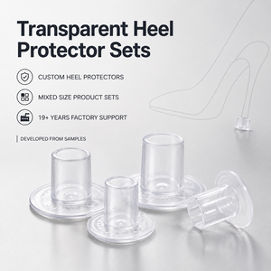 Protège-talons aiguilles en PVC transparent Hoersun à fond fin et rond pour femmes, fabricant OEM sous marque privée - Product Image 1