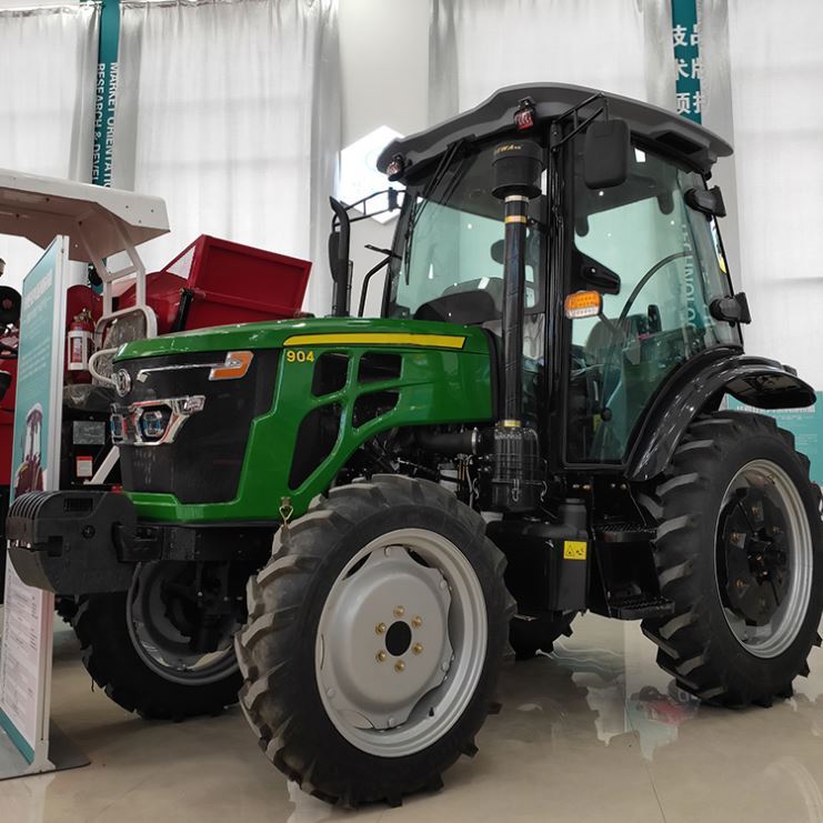 クボタB6000ミニ農業トラクター 赤色 90HP 4WD フロントローダー付き