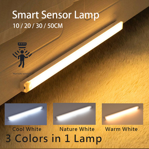 Có thể sạc lại <span class=keywords><strong>LED</strong></span> Tủ chiếu sáng 10cm/20cm/30cm/50cm không dây cảm biến chuyển động ánh sáng ban đêm thiết kế hiện đại tủ bếp ánh sáng - Product Image 2