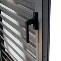 Fenêtre à lamelles réglables en Aluminium, porte et fenêtre en métal, conception Oem