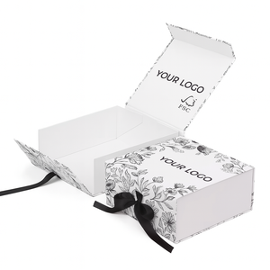 Recycled Materials Eco-Friendly <b>Gift</b> & Craft Paper <b>Boxes</b> with Magnetic Closure UV Coating <b>Gold</b> Foil Custom Design - Product Image 2