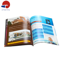 Impression de brochures et magazines brillants personnalisés avec reliure adhésive, papier d'art, production offset couleur pour la promotion d'entreprise