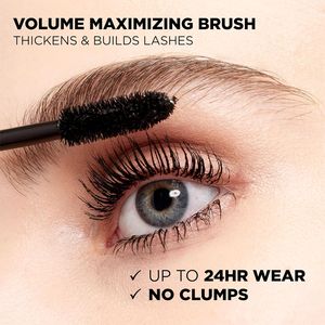 Mascara Végan 4D à Fibres Courbantes Effet Volume Longue Durée Imperméable au Peptide Noir pour Extension des Cils Marque Privée - Product Image 3