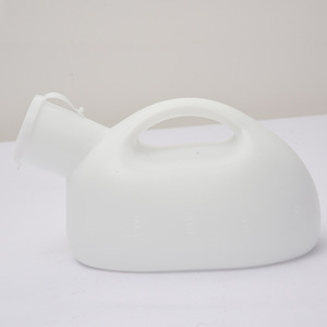 Urinoir portable en plastique de forme ovale bleu et blanc pour hommes, femmes, personnes âgées, enfants, usage domestique - Product Image 4