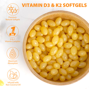 Acentiallabs Premium <span class=keywords><strong>Vitamin</strong></span> <span class=keywords><strong>D3</strong></span> K2 Yumuşak Kapsül Takviyeleri Hindistan Cevizi Yağı İçeren <span class=keywords><strong>Vitamin</strong></span> <span class=keywords><strong>D3</strong></span> ve K2 Yumuşak Kapsüller Bağışıklık Sistemini Destekler - Product Image 3