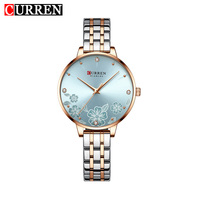 Montre à quartz CURREN 9068 pour femme, aiguilles lumineuses, mode, affaires, sport, 35 mm, alliage, luxe, acier inoxydable, calendrier
