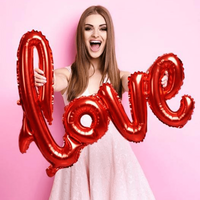 Ballon cœur en latex rouge de 10 pouces, ballon en feuille LOVE pour la Saint-Valentin, anniversaire de mariage, fiançailles, fête romantique, décoration
