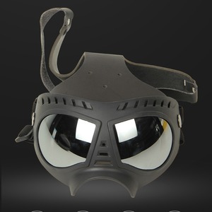 Casque de protection pour chien de travail avec lunettes de soleil et système de transmission audio-vidéo sans fil 4G pour usage extérieur, noir - Product Image 4