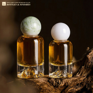 Bottiglie di Vetro per Profumo ABT di Alta Gamma 30ml 50ml, Forma Rotonda con Fondo a Vulcano e Pompa Spray Rotonda - Product Image 1