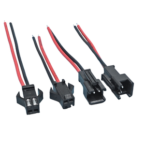 OEM Kabel SM 2-pins vrouwelijke/mannelijke connector draadkabels 2,54 mm pitch voor LED strip connector pigtail plug kabel - Product Image 3