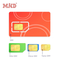 Tarjeta SIM 3 en 1 global personalizada de alta calidad para teléfono de Internet Tarjeta SIM de teléfono