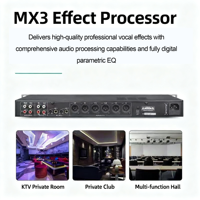 Preamplificador de Karaoke Profesional MX3, Procesador de Efectos DSP, Reverberación Digital, Anti-ronquidos