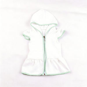 Copricostume da bagno per bambini in spugna bianca, copricostume da piscina monogrammato per bambine, camicia copricostume in spugna per neonati e bambini - Product Image 5