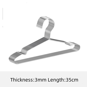 High Quality Thickened Stainless Steel <strong>Hangers</strong> Single-Tier Non-Slip Metal Cloth <strong>Hanger</strong> Multifunctional Durable for Wardrobe Bag - Product Image 6