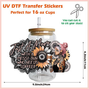 Catálogo de Adhesivos para Vasos de 16 oz con Diseño de Chicas Tatuadas, Resistentes al Agua, para Transferencia de Calcomanías, <span class=keywords><strong>Globo</strong></span> de Nieve, Impresión UV DTF - Product Image 4