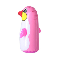 Sac de boxe de pingouin gonflable en PVC épaissi pour enfants sac de boxe en forme d'animal en plastique durable pour les tout-petits
