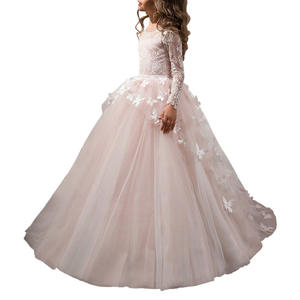 Robe de tutu pour fille 2025 Nouvelle robe de princesse pour demoiselle d'honneur Soirée <span class=keywords><strong>Piano</strong></span> Performance Mariage Longue Petite traîne Robe de demoiselle d'honneur - Product Image 4