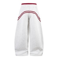 Pantalon court ample style américain pour homme, marque de mode Vibe, sportif, décontracté, avec bande décorative et taille élastique