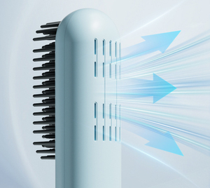 Wireless Cold Air Straightening Brush | USB Rechargeable No-<b>Heat</b> Hair Styler <b>Comb</b> | 3-in-1 Straightening, Curling & Volumizing f - Product Image 2