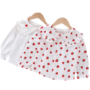 Magliette Casual a maniche lunghe con motivo floreale per bambine camicie <span class=keywords><strong>eleganti</strong></span> per bambini - Product Image 1