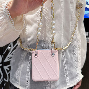 2023 Crossbody protección completa PU cuero PC funda para teléfono móvil para Motorola Moto Razr 40 Ultra con correa para el hombro - Product Image 2