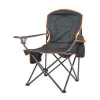Chaise de camping pliable Hitree, durable et confortable, avec cadre en acier inoxydable, porte-gobelet, tissu Oxford, pour usage extérieur