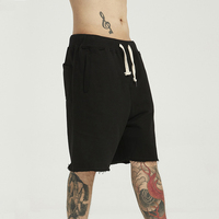 Shorts de sport amples décontractés à bords bruts bicolores style hip-hop de marque américaine tendance pour logo personnalisé