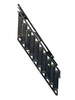 Escaliers pliants en fer pour usage intérieur/extérieur dans les petits appartements - Escalier de combinaison personnalisé pour loft et bâtiment à étages superposés